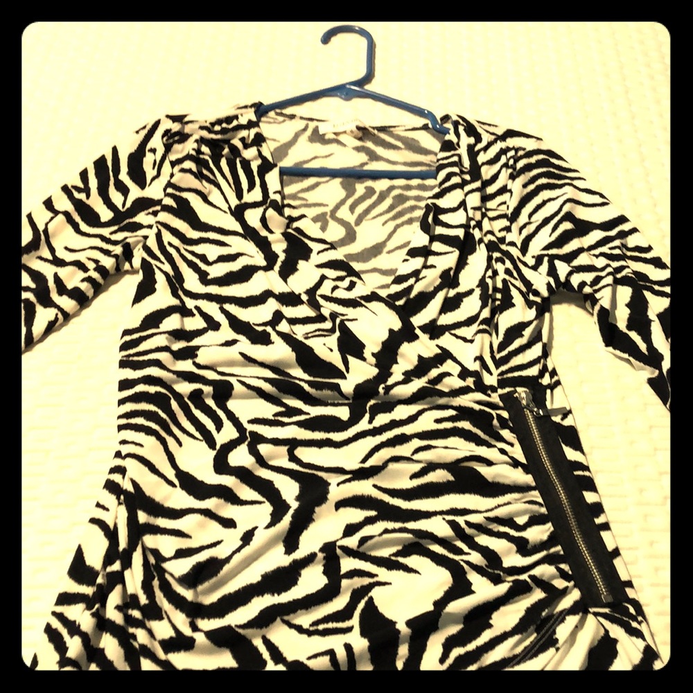 Brand new sexy zebra print top!
